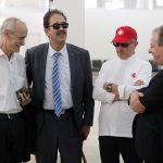 Les responsables du sport algérien à l'aéroport d'Alger avant le départ pour Rio. New Press